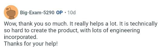 testimonial